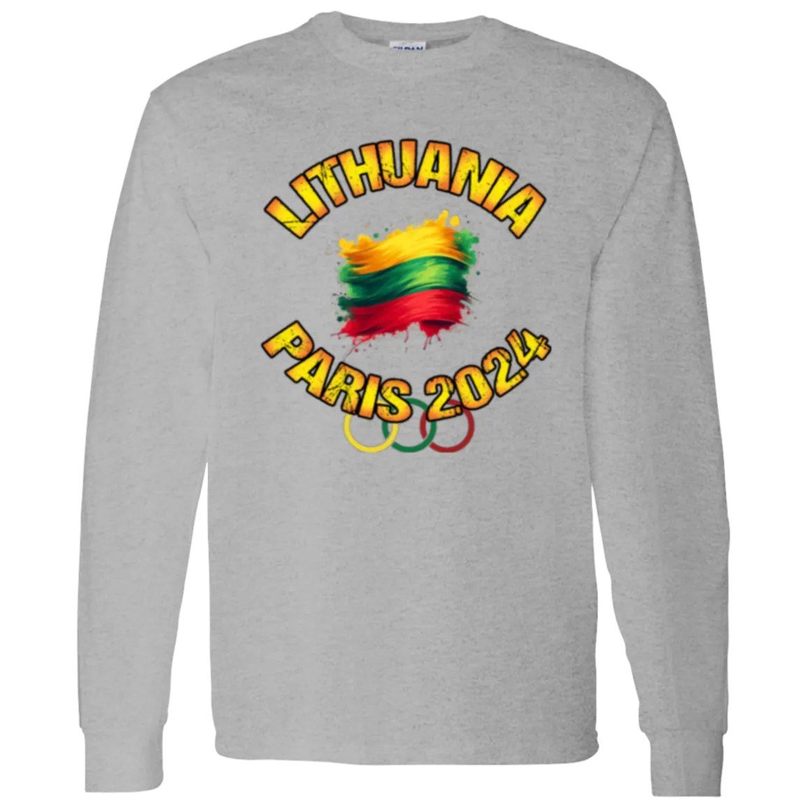 Team Lithuania 2024 Olympics - Men's Classic Cotton Long Sleeve T