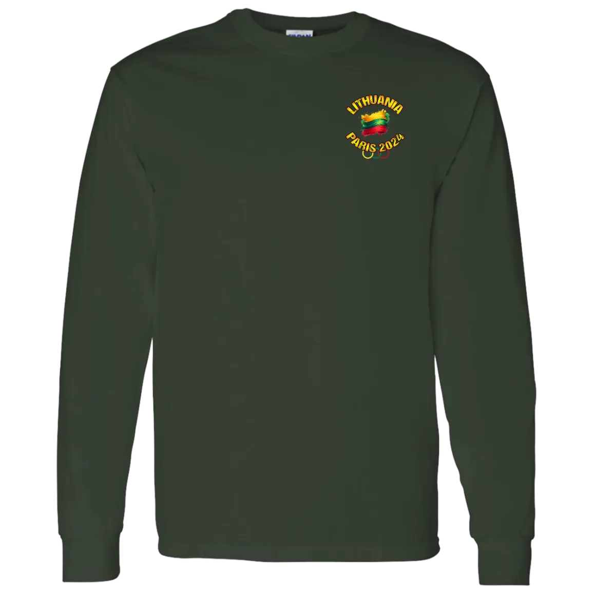 Team Lithuania 2024 Olympics - Men's Classic Cotton Long Sleeve T