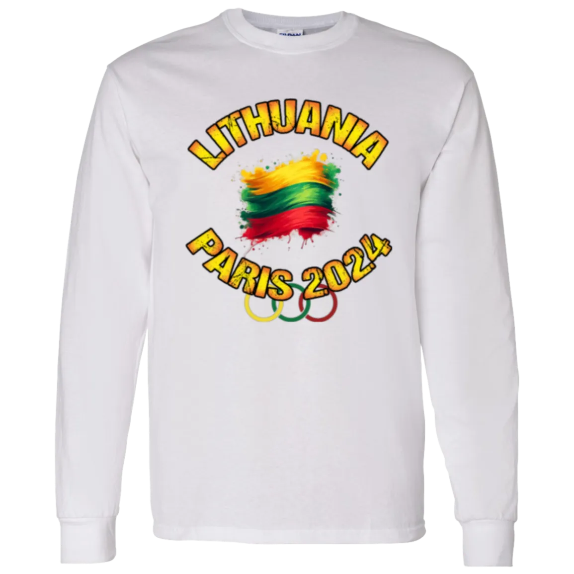 Team Lithuania 2024 Olympics - Men's Classic Cotton Long Sleeve T