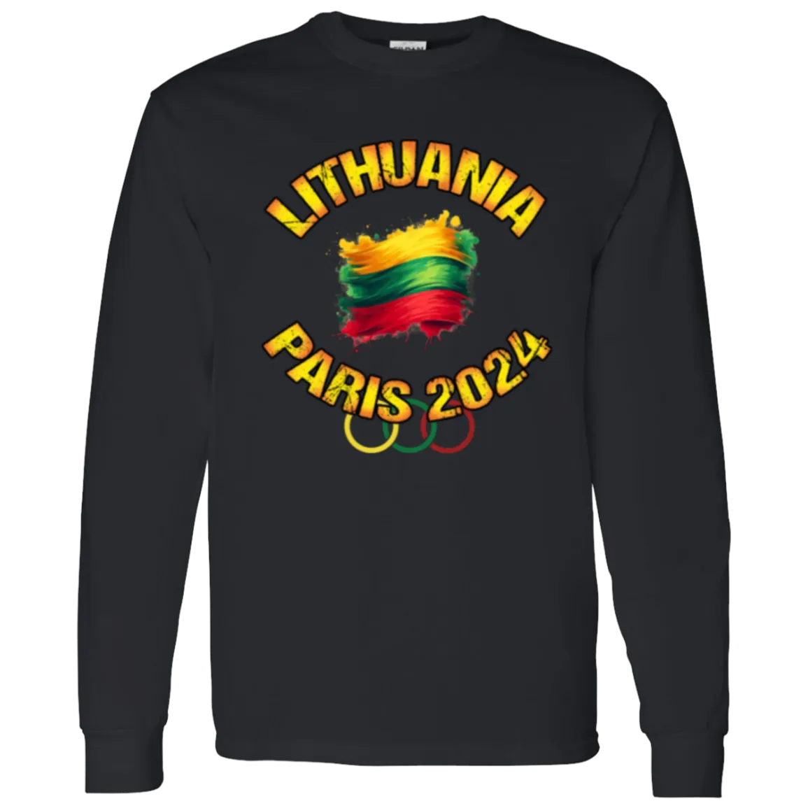 Team Lithuania 2024 Olympics - Men's Classic Cotton Long Sleeve T