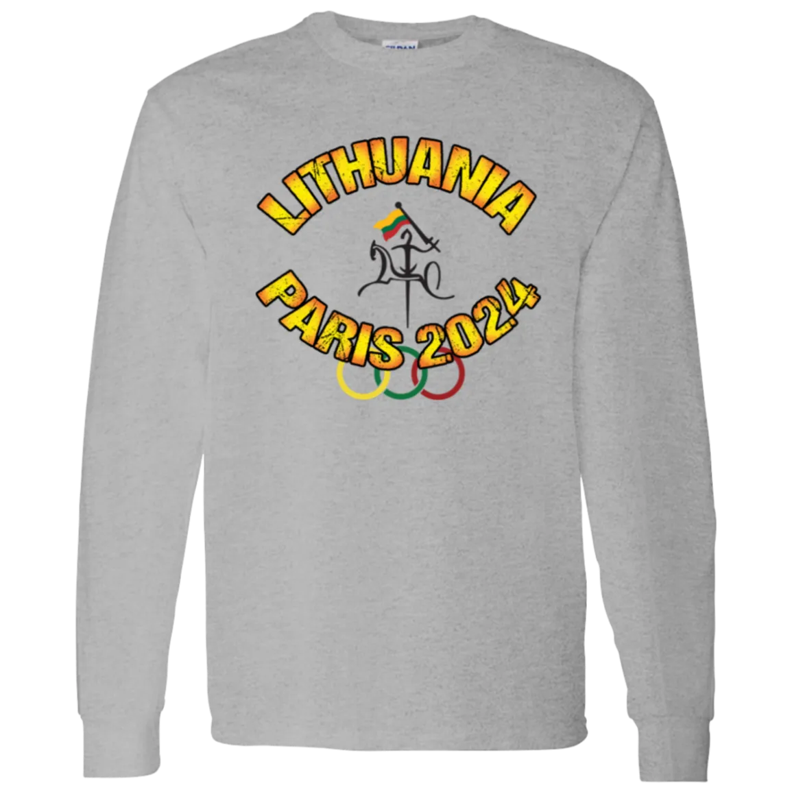 Team Lithuania 2024 Vytis - Men's Classic Cotton Long Sleeve T