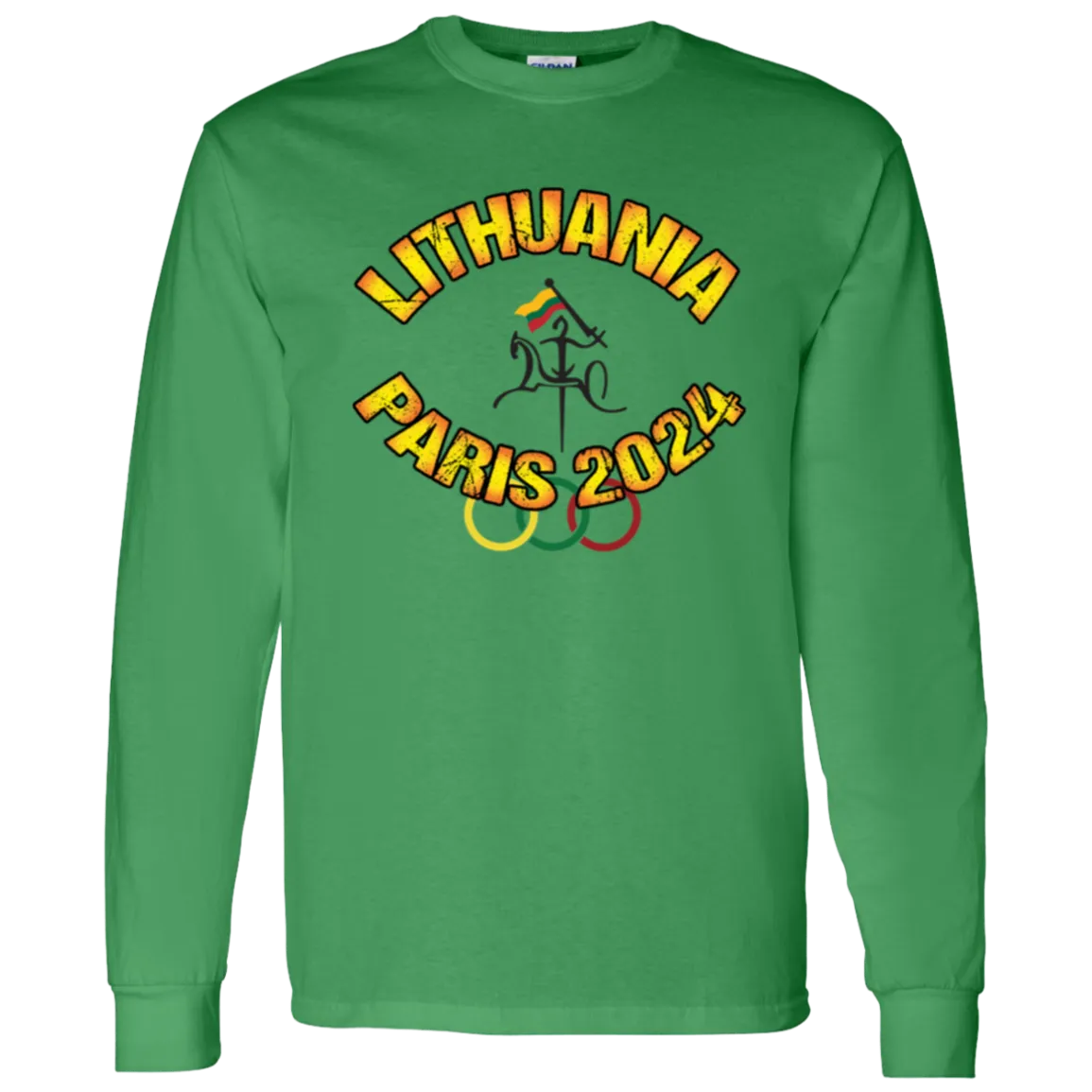 Team Lithuania 2024 Vytis - Men's Classic Cotton Long Sleeve T