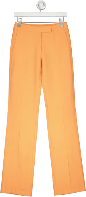 The Andamane Orange Gaia Flared Tailored Trousers UK XXS