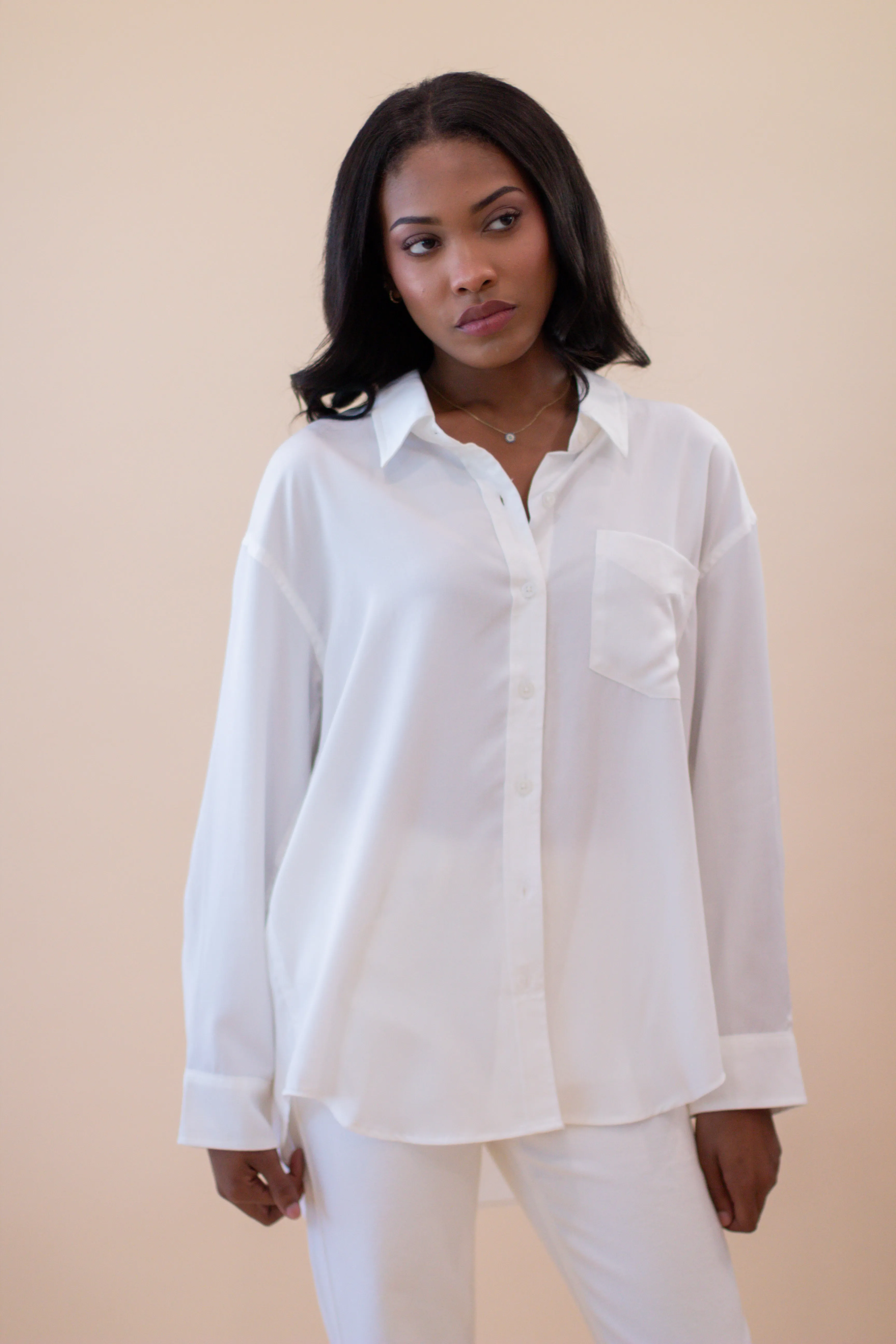 The Button Down (White)