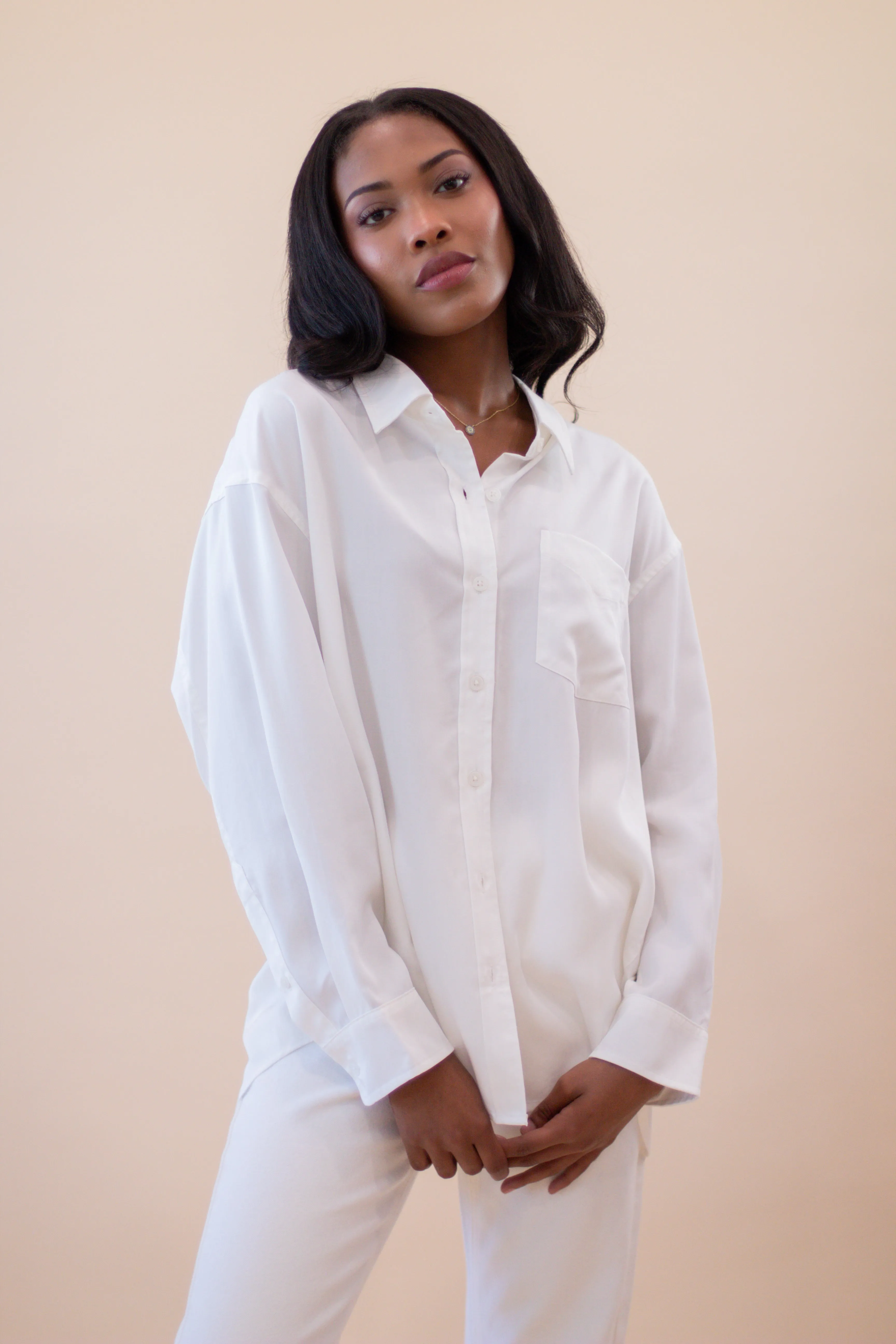 The Button Down (White)