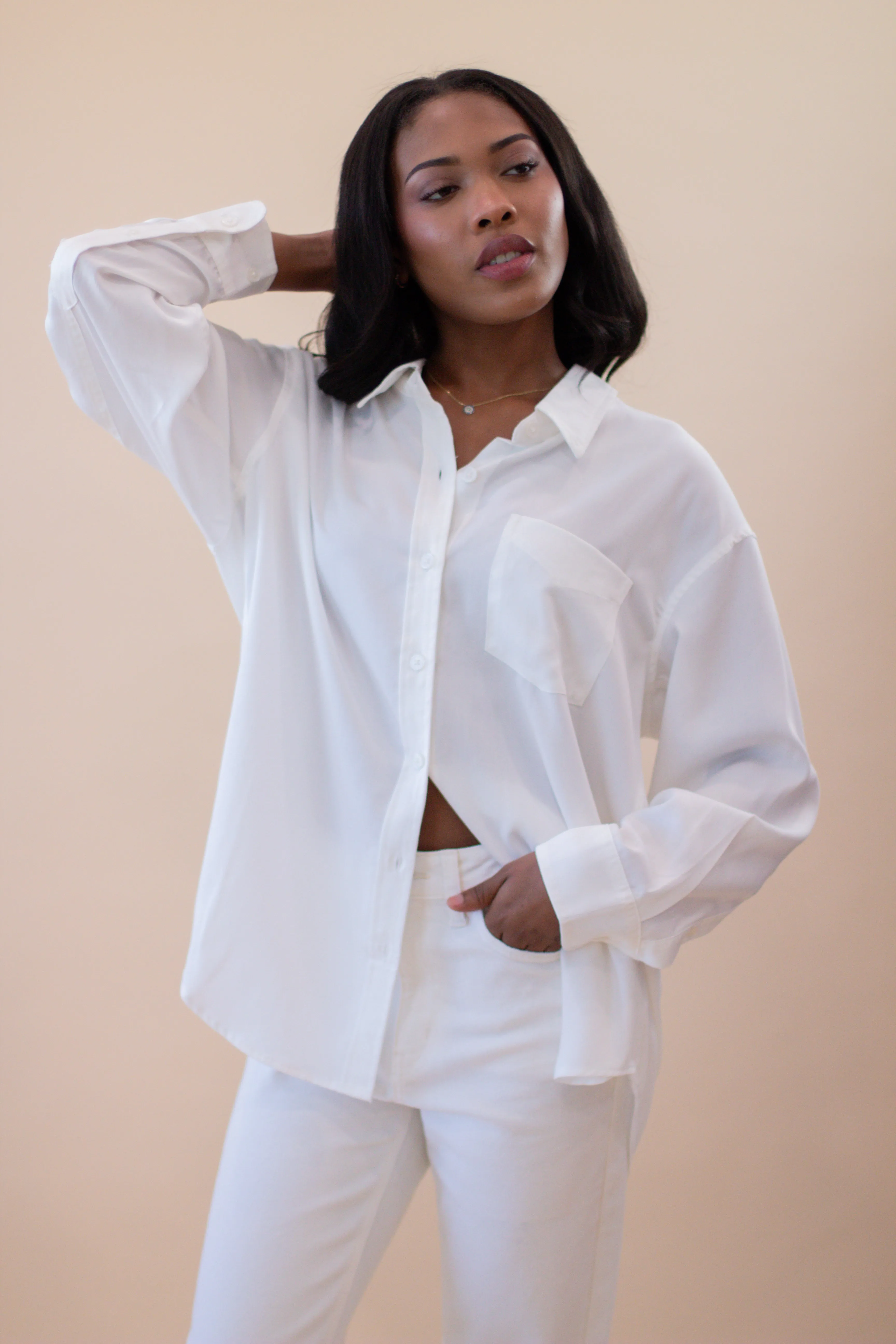 The Button Down (White)