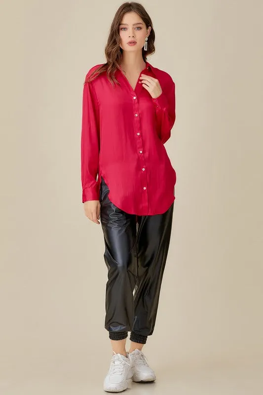 The Carmen top- Hot Pink