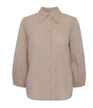 The Gabie Shirt - Toasted Coconut