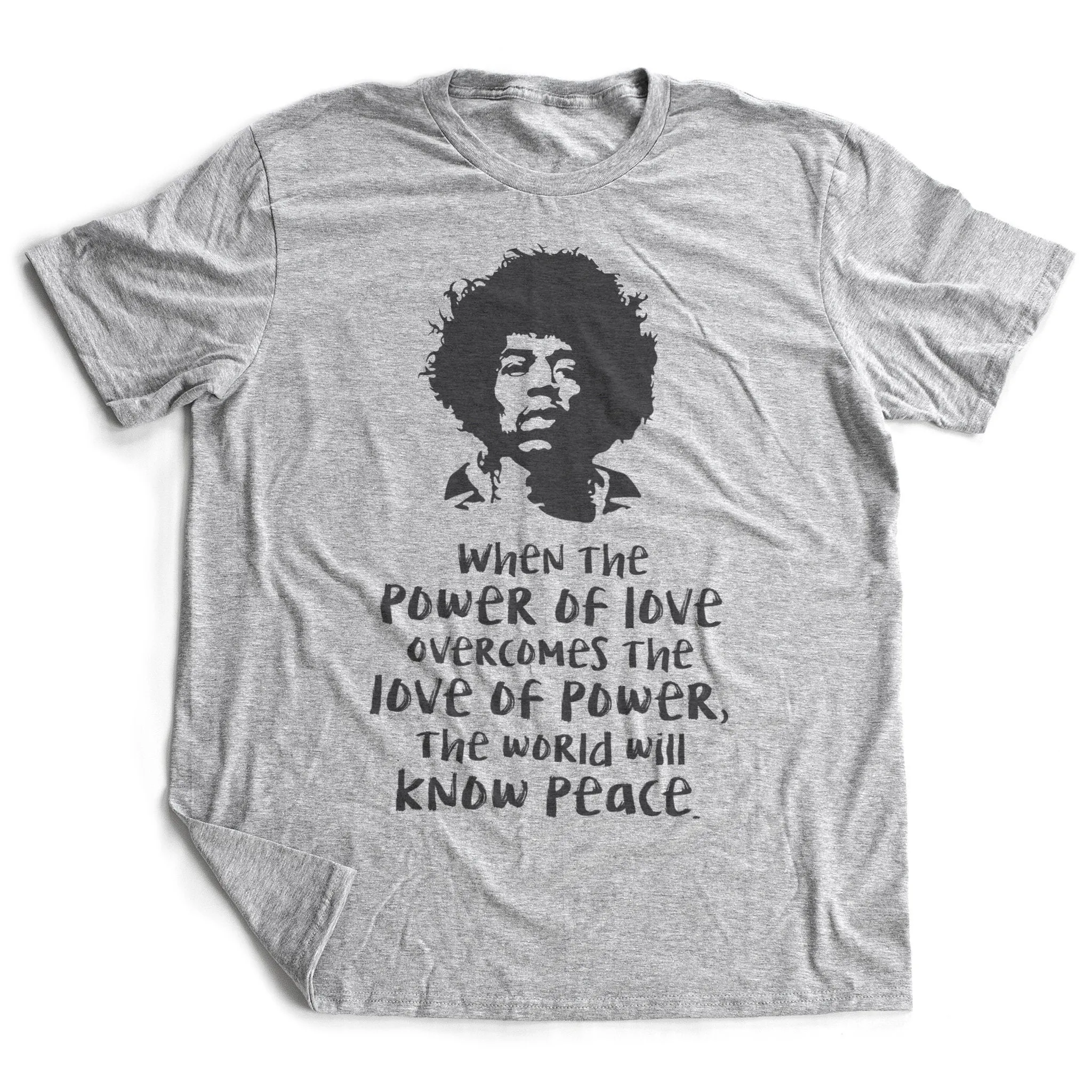 The Power of LOVE — Jimi Hendrix quote / Retro Unisex T-Shirt