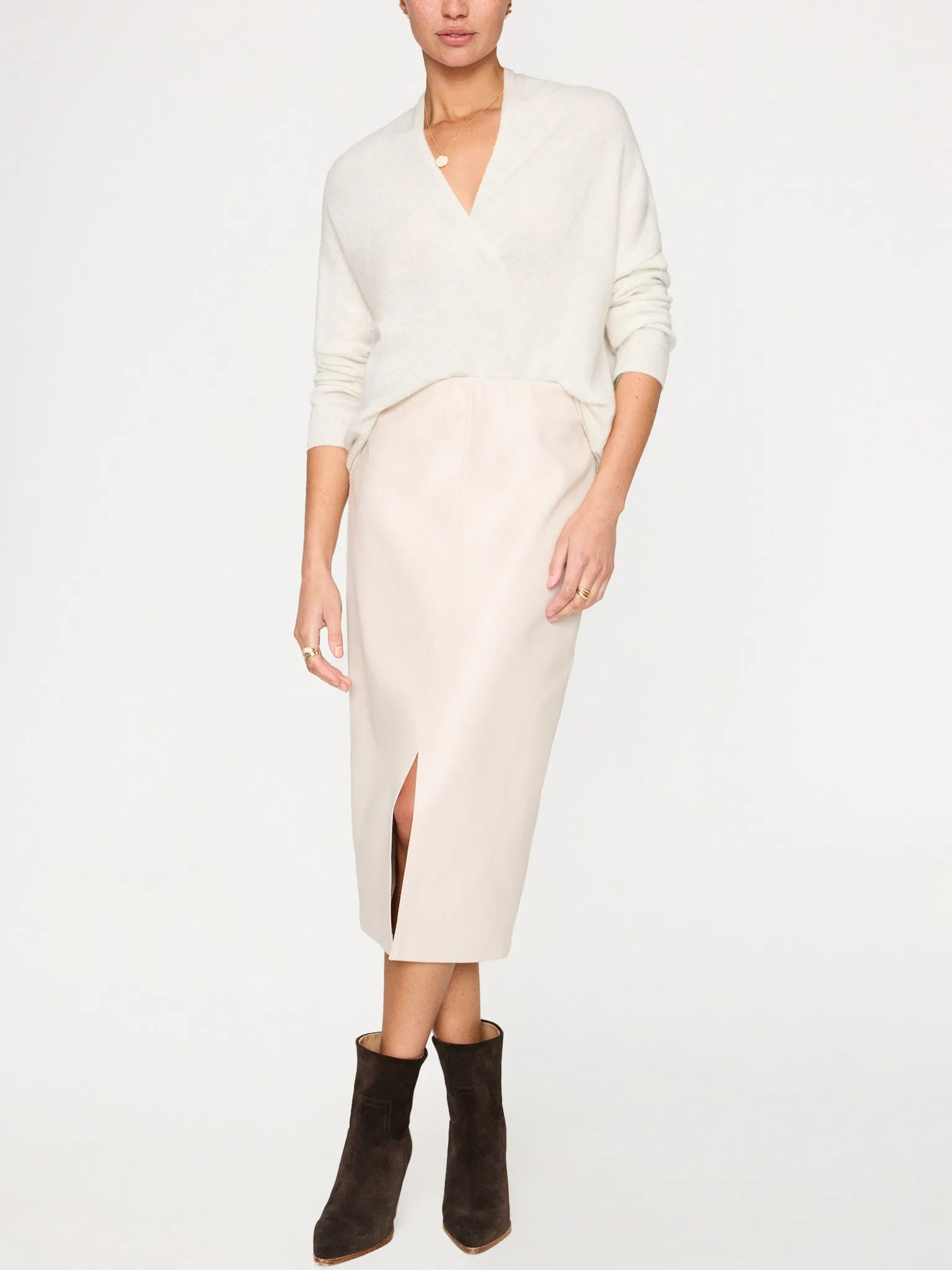 The Siena Wrap Neck Pullover