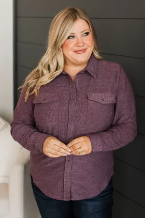 Thread & Supply Definite Upgrade Shirt Jacket- Eggplant