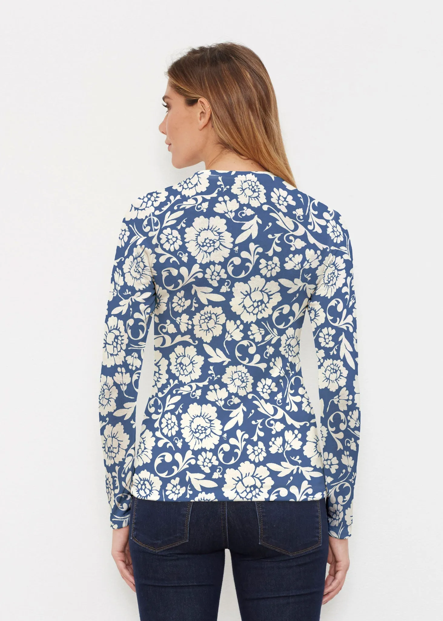 Traditional Navy (14135) ~ Butterknit Long Sleeve Crew Top