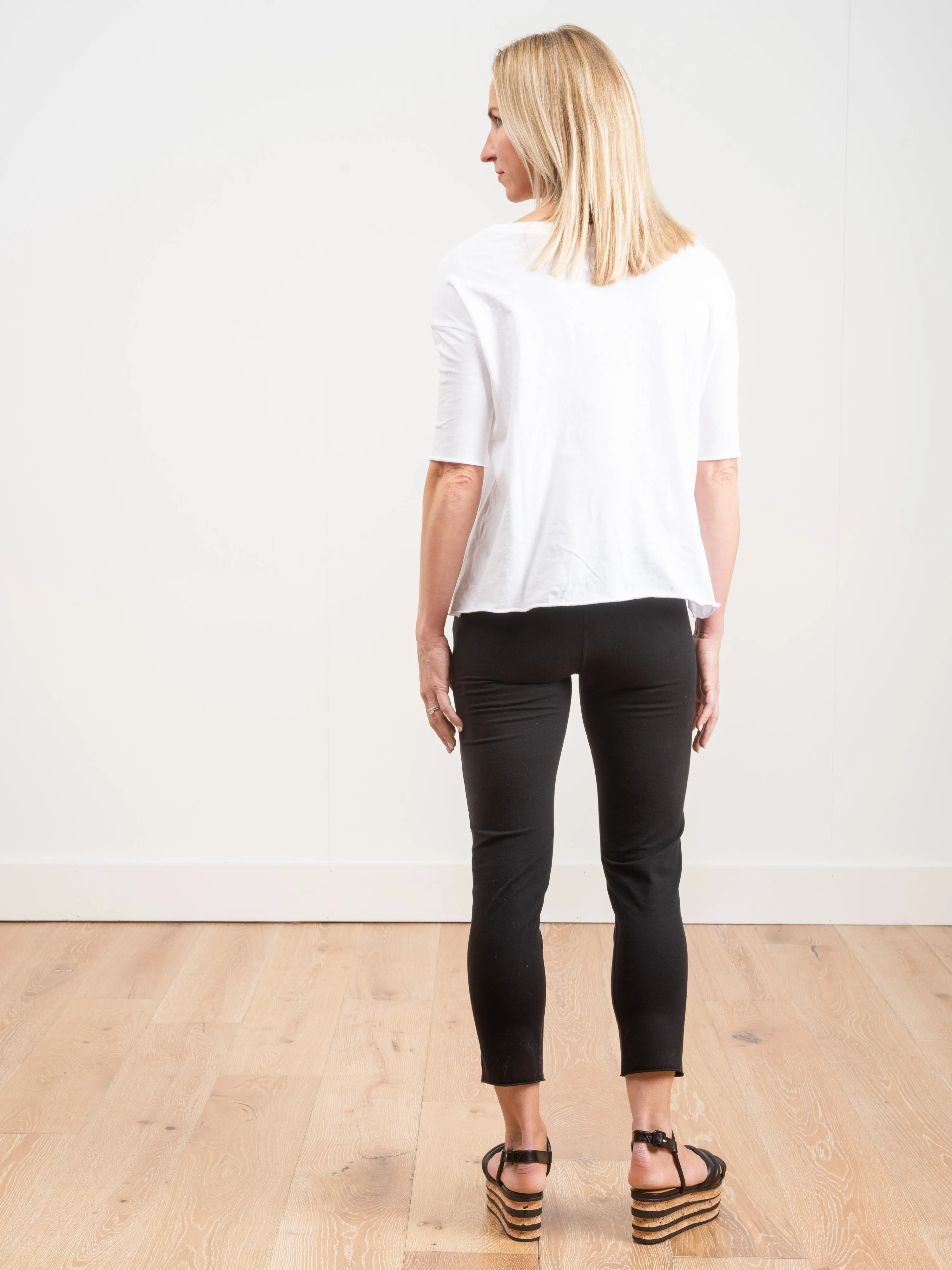 trouser legging - black