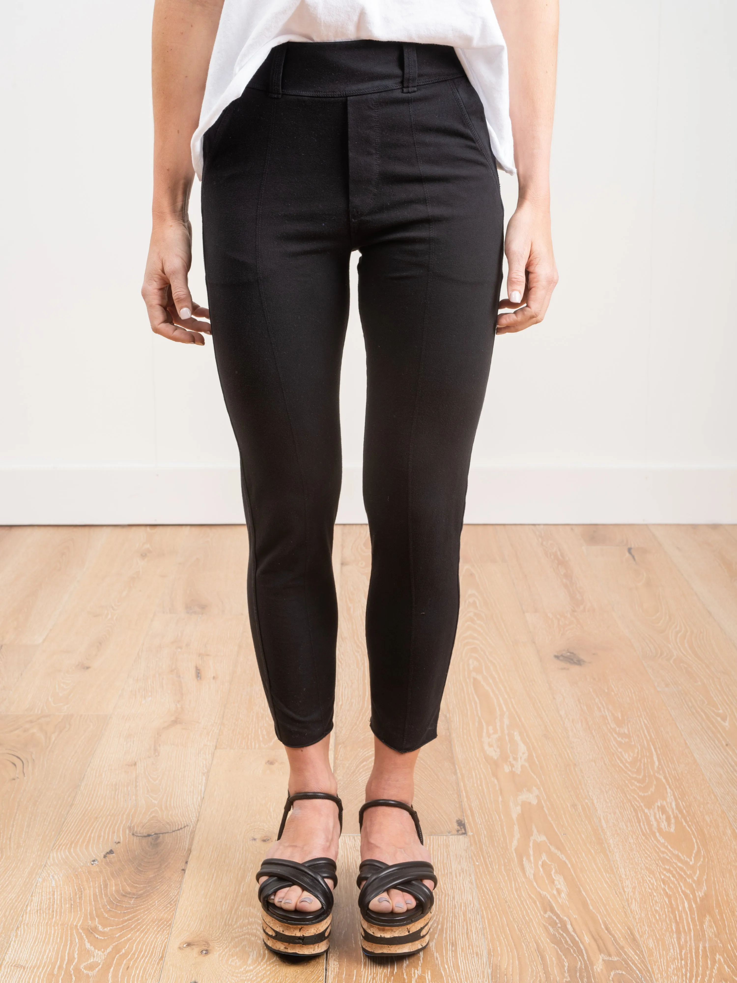 trouser legging - black