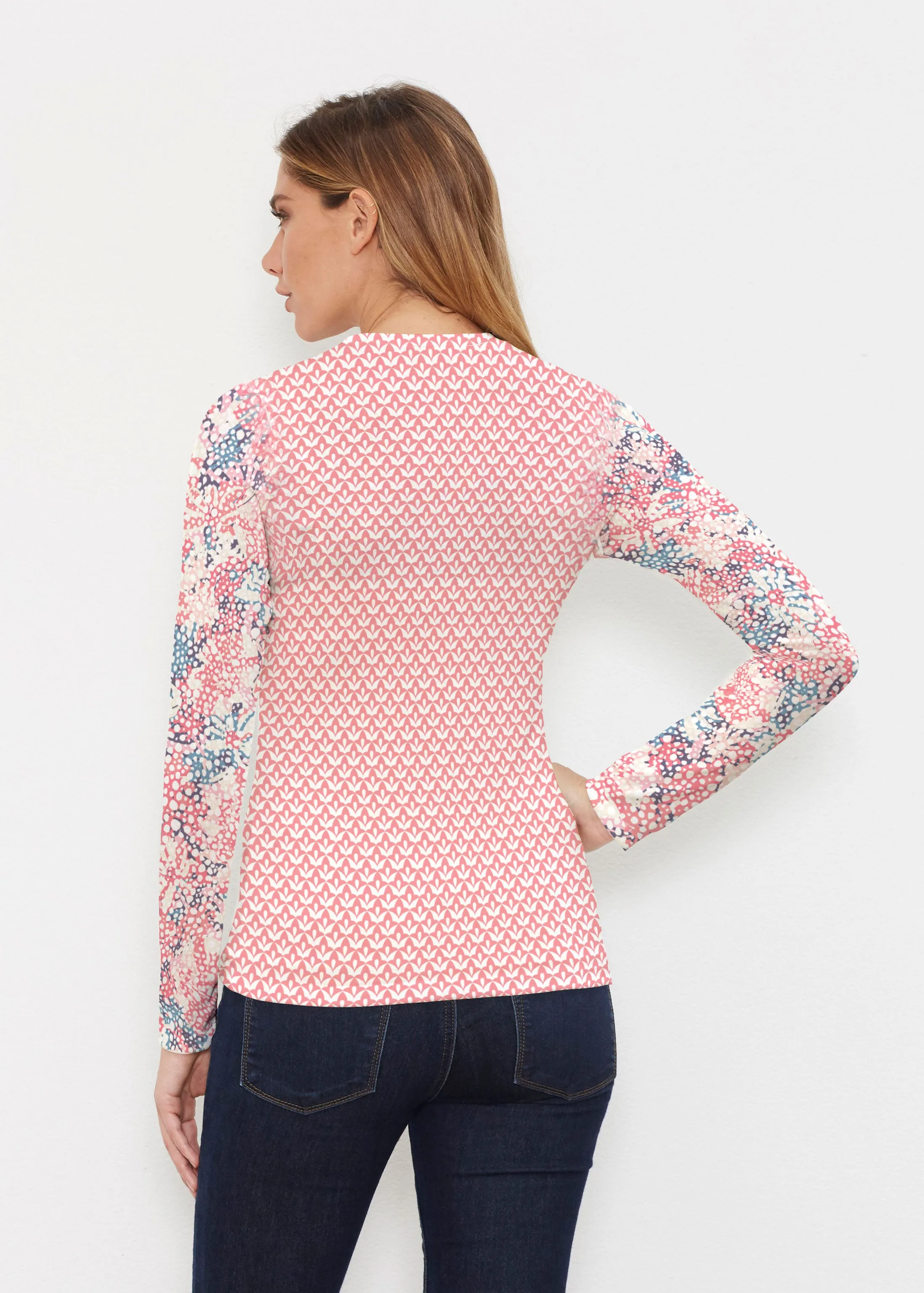 Tulips are Back (7880) ~ Butterknit Long Sleeve V-Neck Top