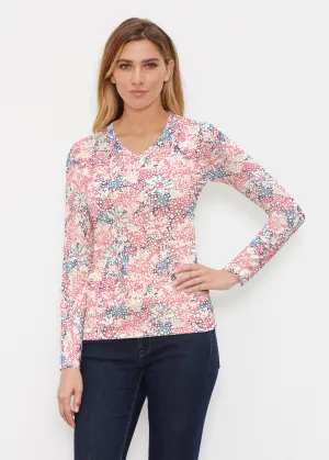 Tulips are Back (7880) ~ Butterknit Long Sleeve V-Neck Top