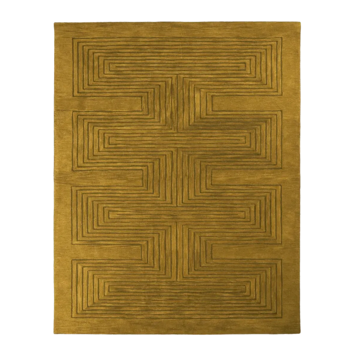 Turmeric Artic Geo Modern Hand Tufted Wool Rug