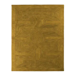 Turmeric Artic Geo Modern Hand Tufted Wool Rug