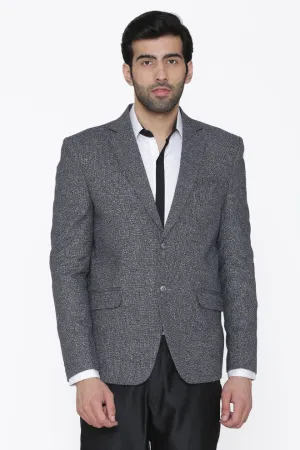 Tweed Wool Grey Blazer