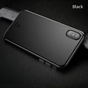 Ultra Thin Slim Cover For iPhone X - Black,Transparent White,Transparent Black