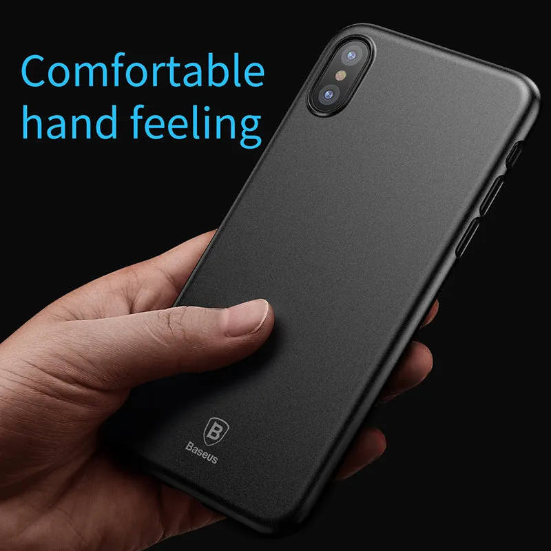 Ultra Thin Slim Cover For iPhone X - Black,Transparent White,Transparent Black