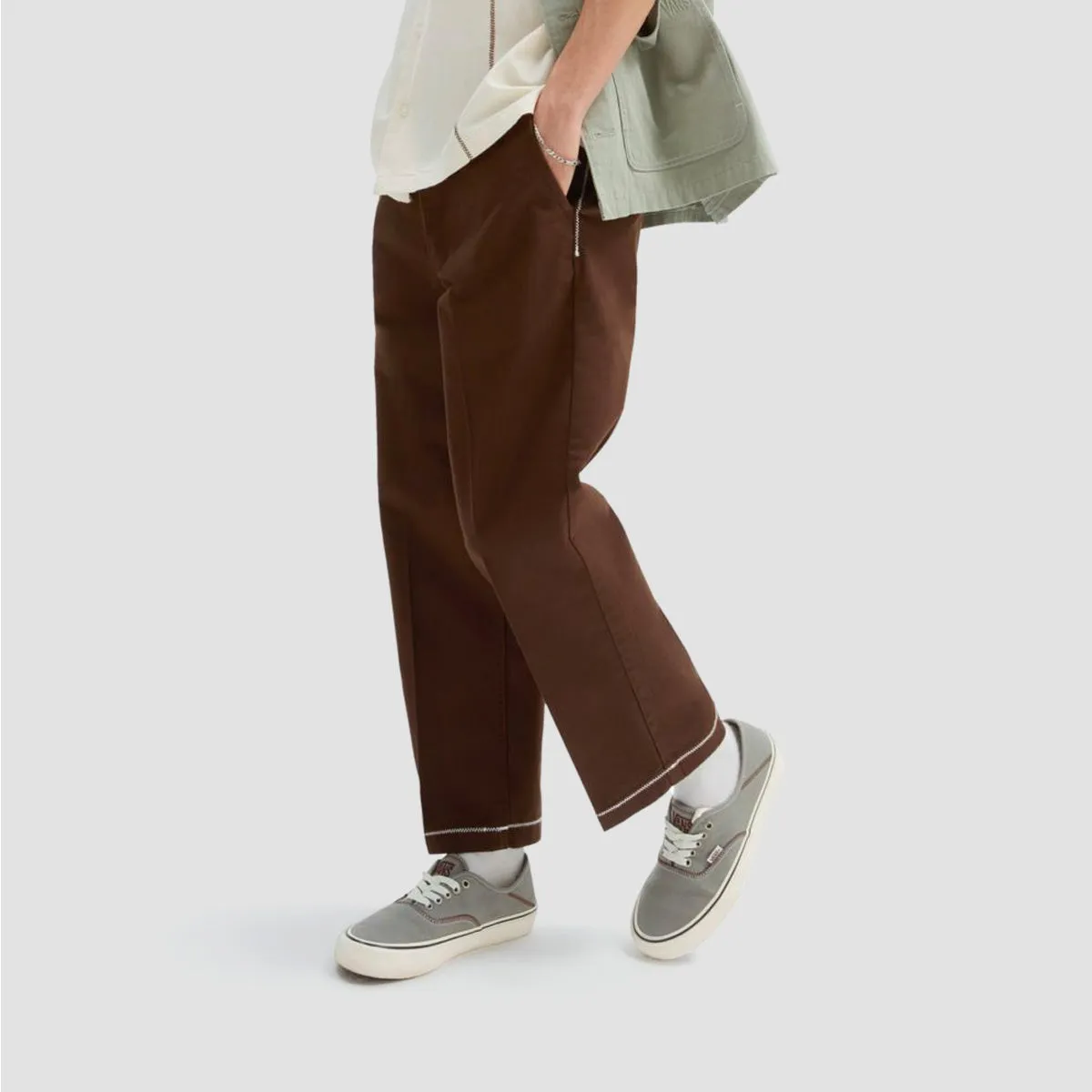 Vans Michael February Authentic Relaxed Cropped Chino Pants Demitasse