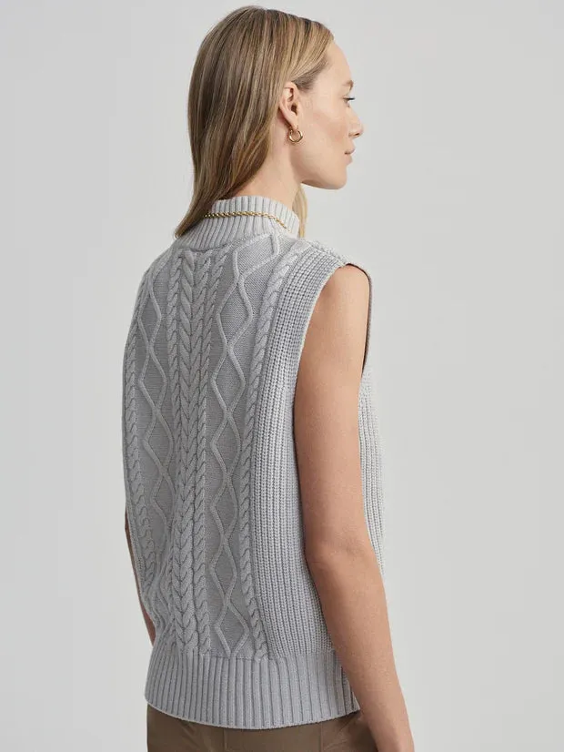 Varley | Joilette Roll Neck Vest {Harbour Mist}