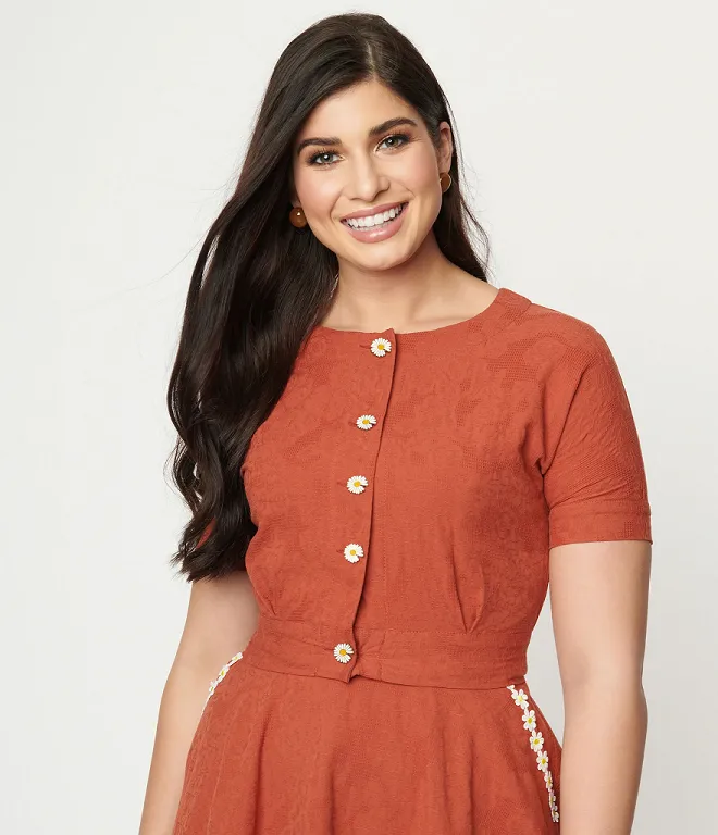 Varsity Daisy Crop Cardigan