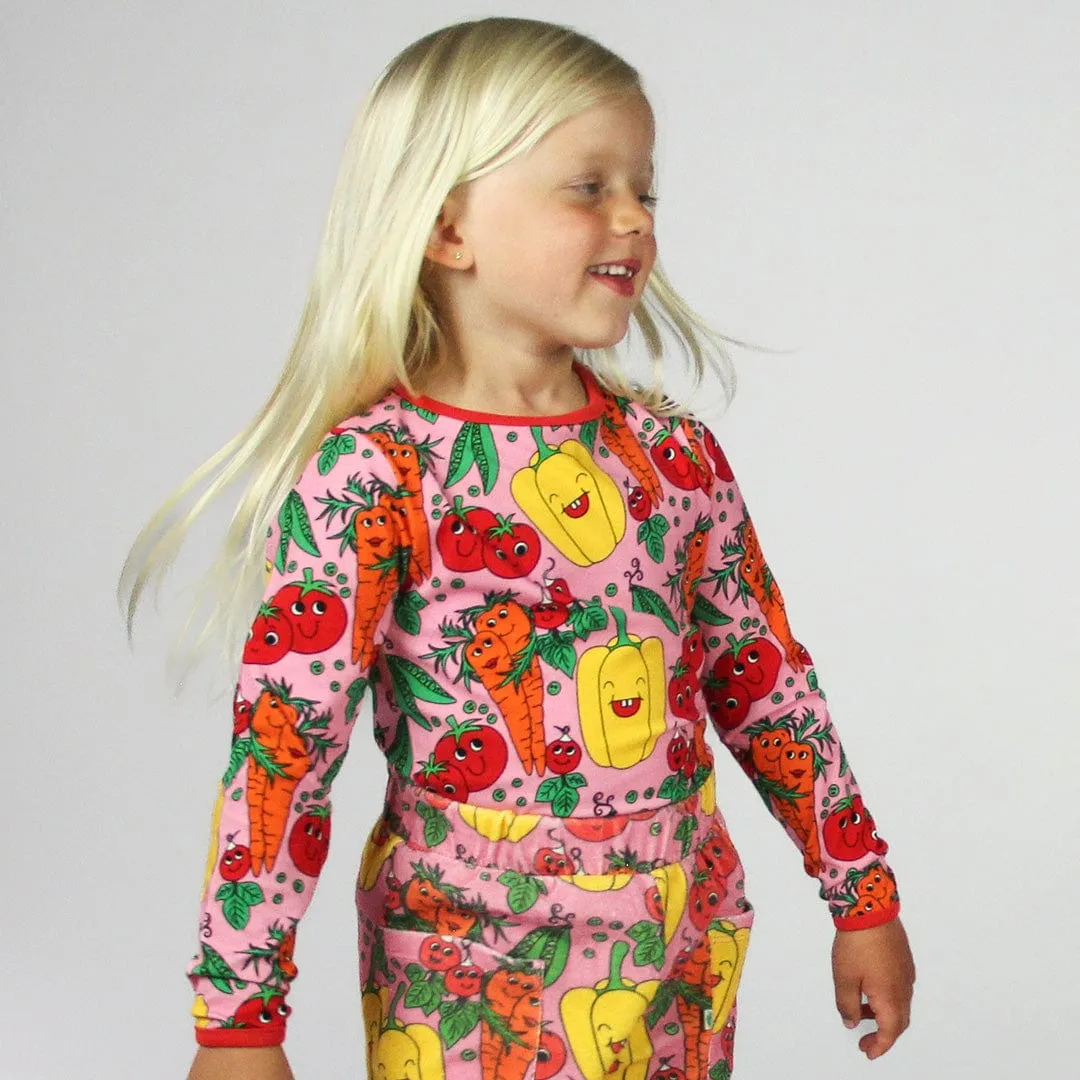 Vegetables Long Sleeve Shirt Sea Pink [only 9-10 Year left]