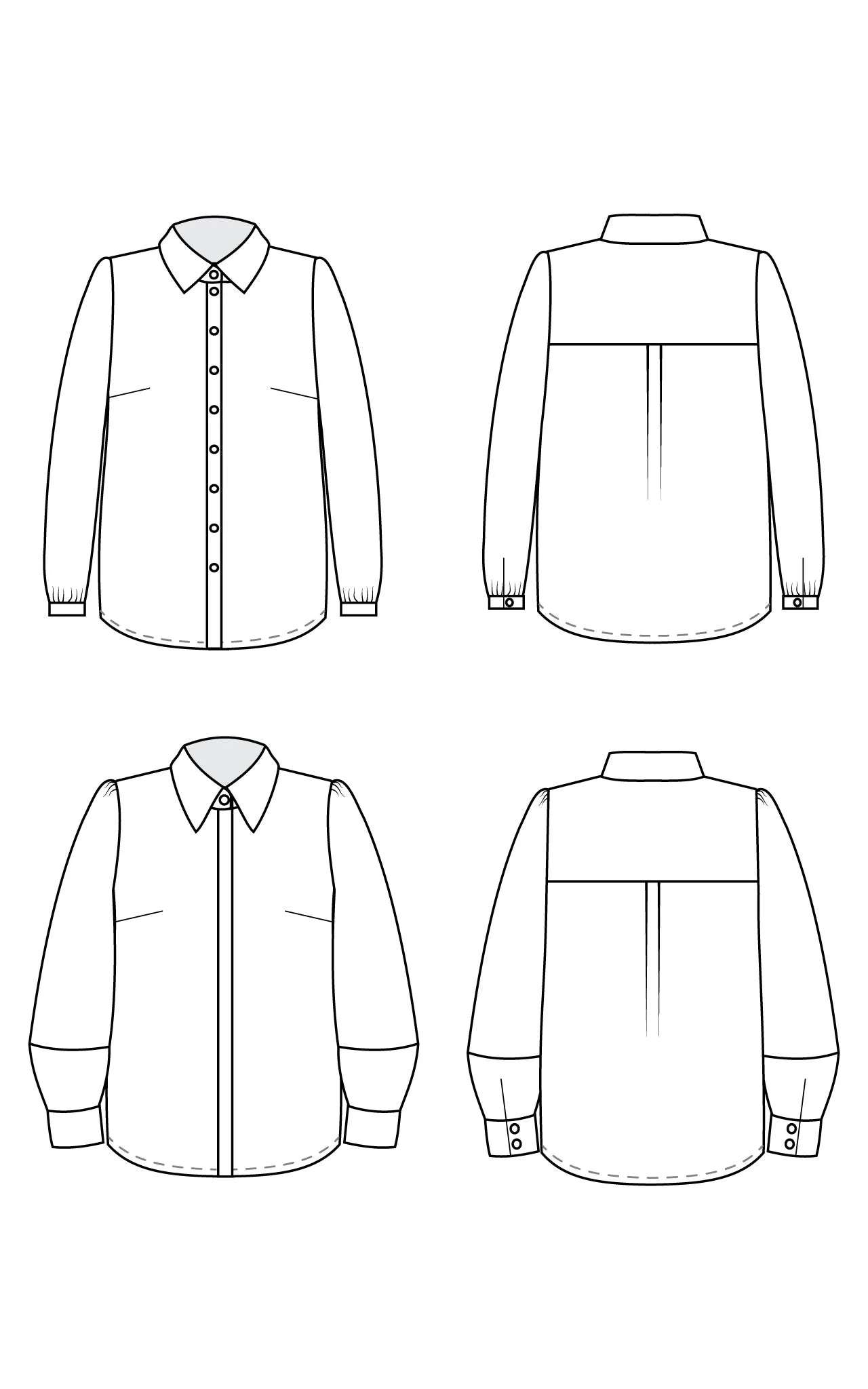 Vernon Shirt 0-16 printed pattern