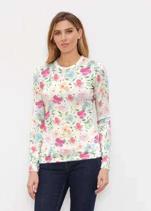 Vibrant Meadow (8026) ~ Butterknit Long Sleeve Crew Top