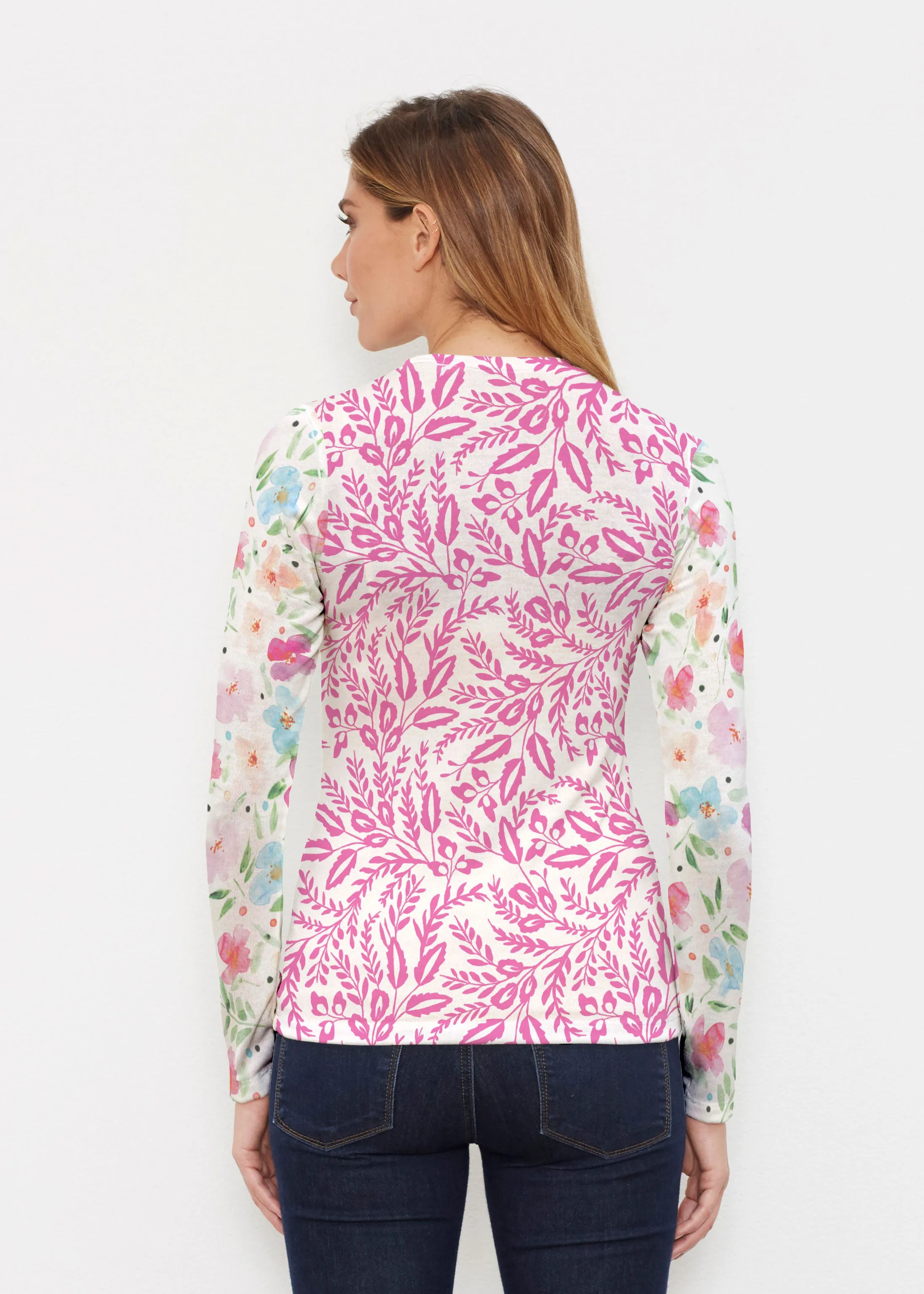 Vibrant Meadow (8026) ~ Butterknit Long Sleeve Crew Top