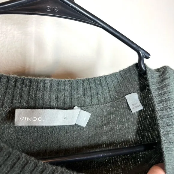 Vince Bow Side Tie Cashmere Crew Sweater Womens Size Medium Pre Owned