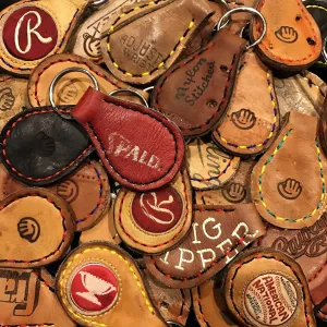 Vintage Baseball Glove Keychain
