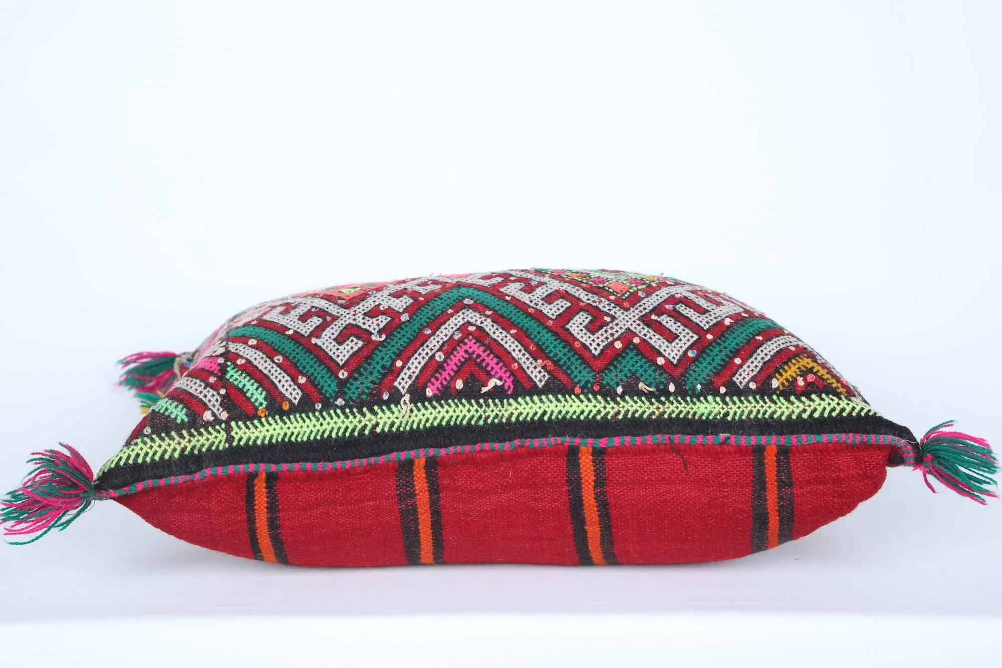 Vintage Moroccan Kilim Pillow  14.5 INCHES X 18.5 INCHES