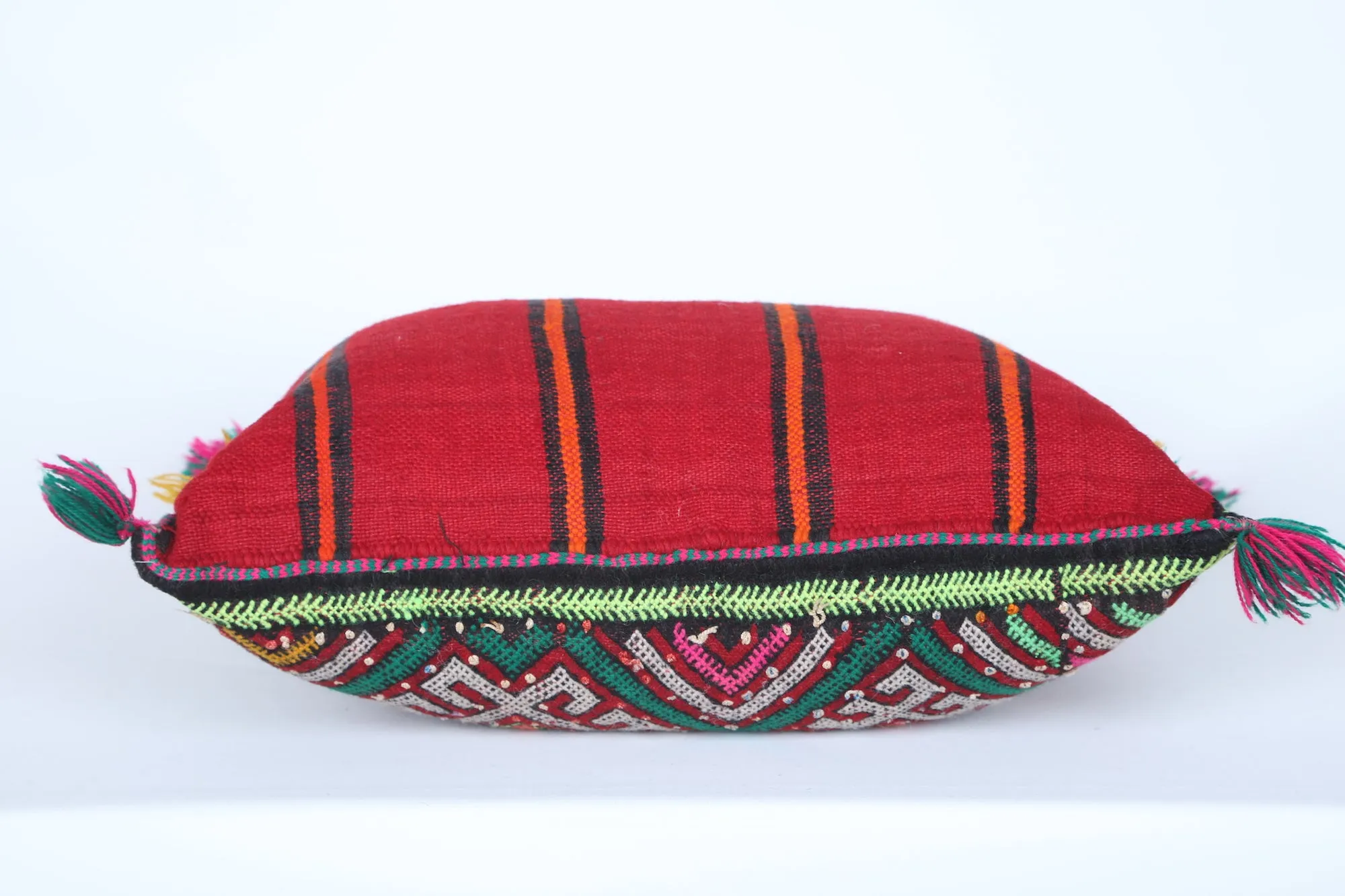 Vintage Moroccan Kilim Pillow  14.5 INCHES X 18.5 INCHES