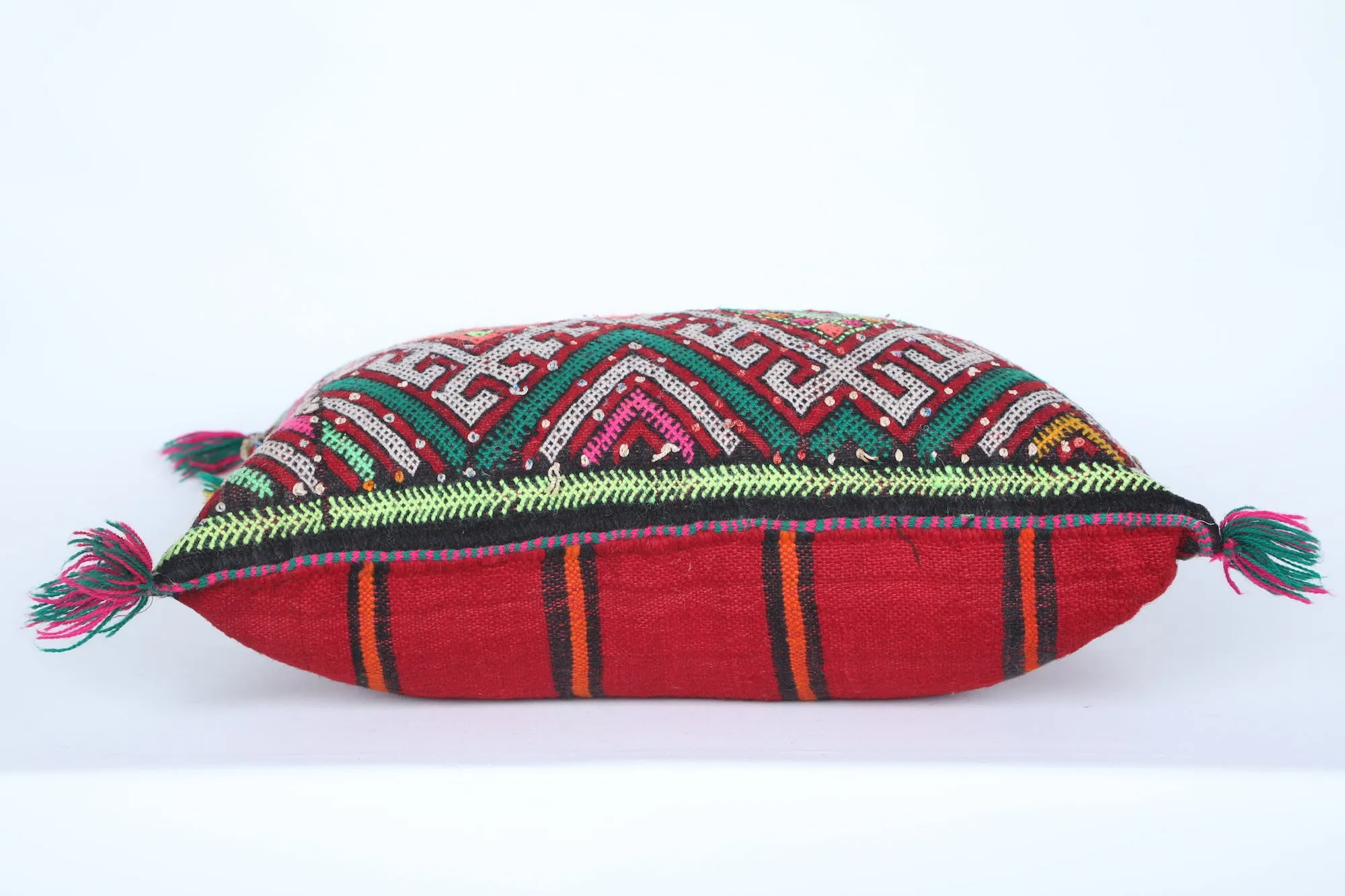 Vintage Moroccan Kilim Pillow  14.5 INCHES X 18.5 INCHES