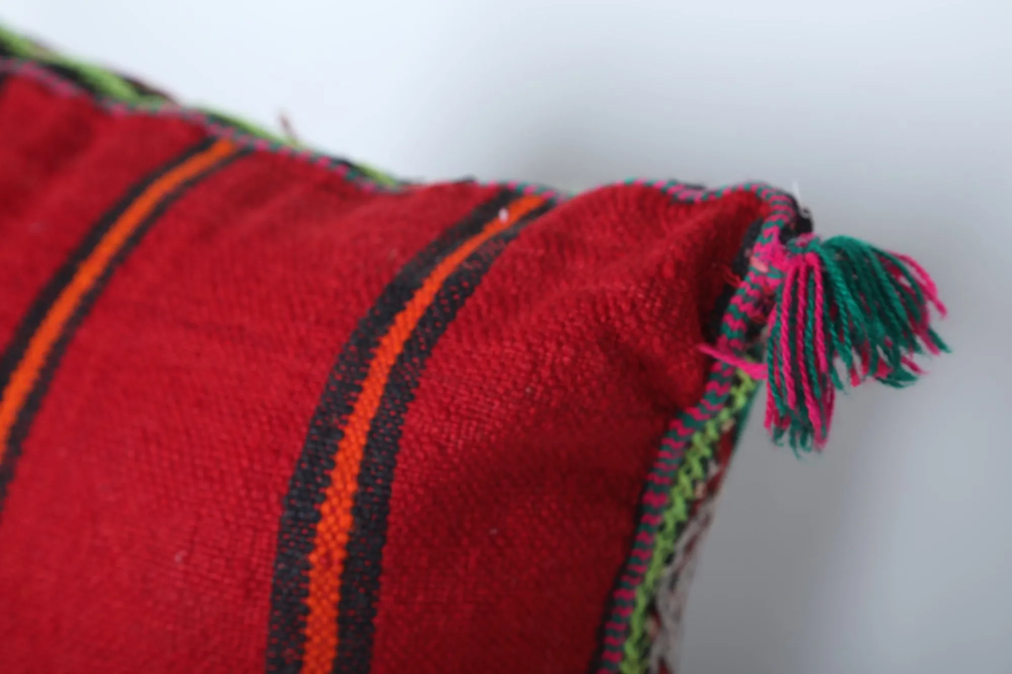 Vintage Moroccan Kilim Pillow  14.5 INCHES X 18.5 INCHES