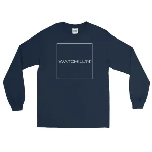 Watchill'n 'Box Logo' - Long Sleeve T-Shirt (White)