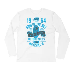 Watchill’n ‘King of the Hill’ Premium Long Sleeve Fitted Crew (Blue)