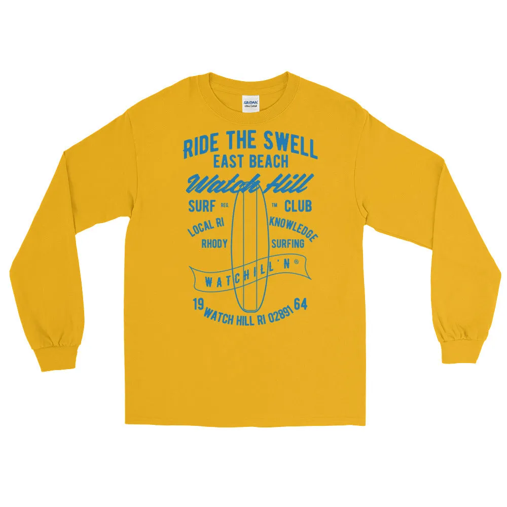 Watchill'n 'Ride the Swell' - Long-Sleeve T-Shirt (Blue)
