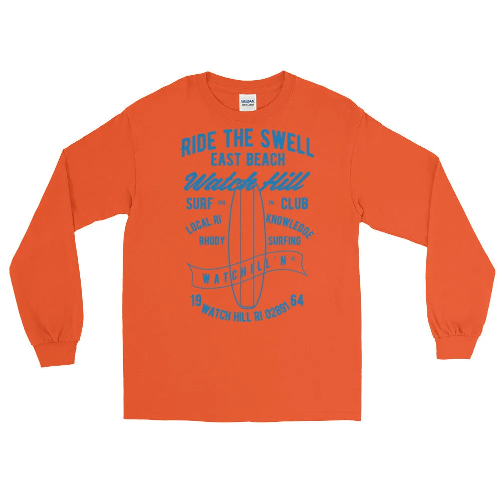 Watchill'n 'Ride the Swell' - Long-Sleeve T-Shirt (Blue)