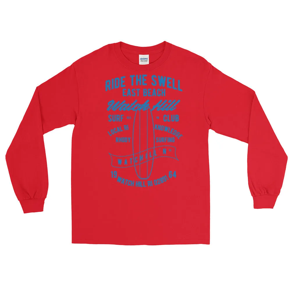 Watchill'n 'Ride the Swell' - Long-Sleeve T-Shirt (Blue)