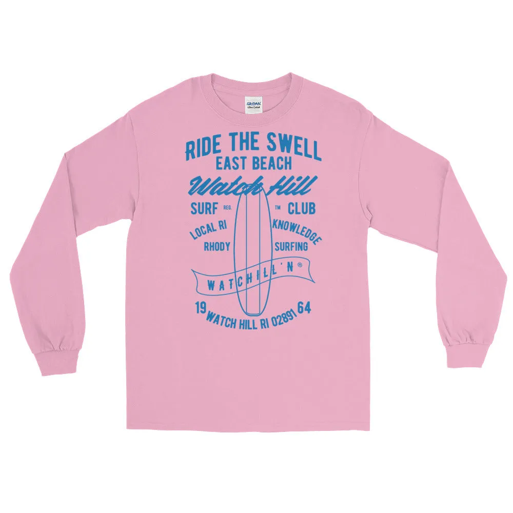 Watchill'n 'Ride the Swell' - Long-Sleeve T-Shirt (Blue)