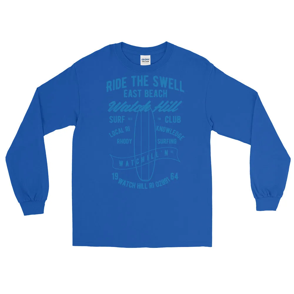 Watchill'n 'Ride the Swell' - Long-Sleeve T-Shirt (Blue)