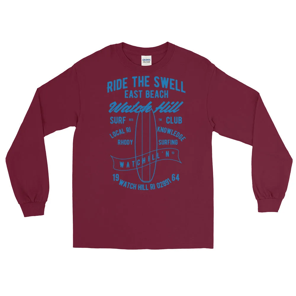 Watchill'n 'Ride the Swell' - Long-Sleeve T-Shirt (Blue)
