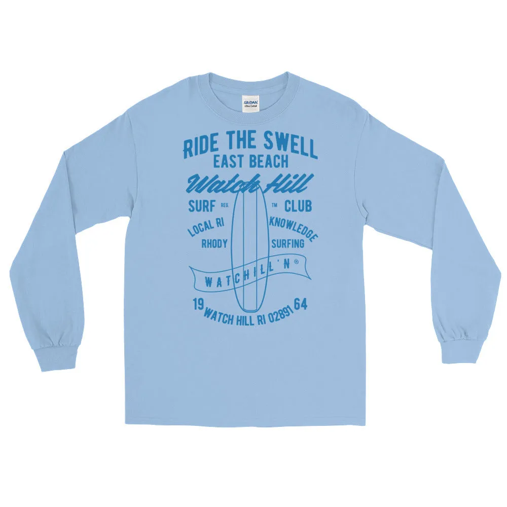 Watchill'n 'Ride the Swell' - Long-Sleeve T-Shirt (Blue)