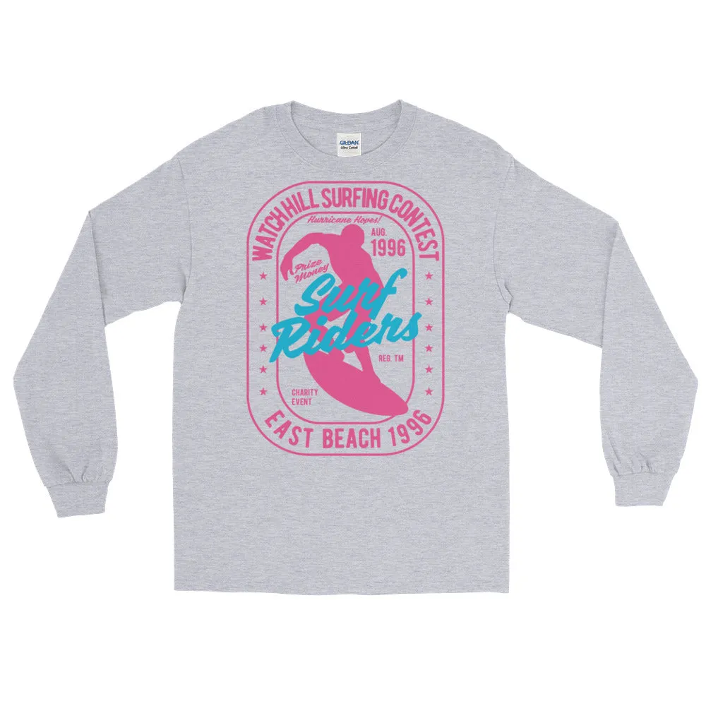 Watchill'n 'Surf Rider' - Long-Sleeve T-Shirt (Pink)
