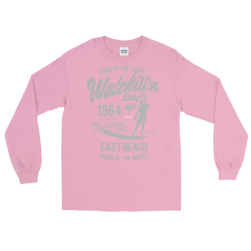 Watchill'n 'Surf's Up' - Long-Sleeve T-Shirt (Grey)