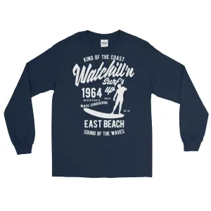Watchill'n 'Surf's Up' - Long-Sleeve T-Shirt (White)
